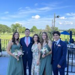 (PHOTO: Thomas family at nephew's wedding at Rye Golf Club, July 2022 (left to right): Lexi, Peter, Pamela, Anabelle, Bryan.)