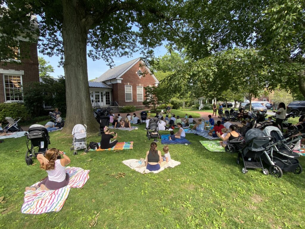 (PHOTO: A Rye Free Reading Room music program on the village green.)