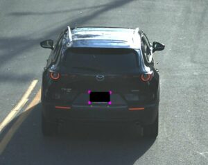 (PHOTO: This Mazda CX30 was stolen from 7 Ann Lane in Rye on January 2, 2024. The car was unlocked with the key fob inside.)