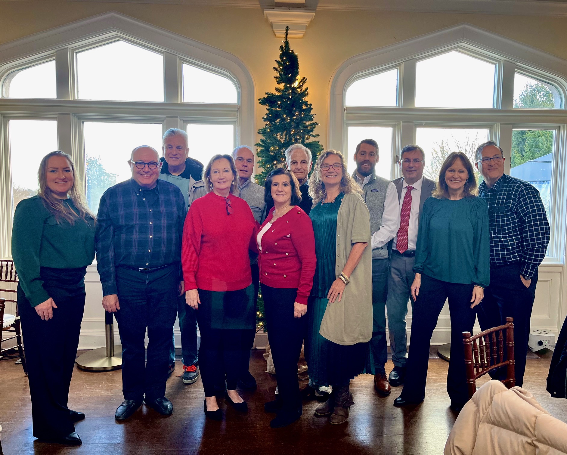 (PHOTO: Rye Rotary Club members assembled at the 2023 holiday luncheon (L or R): Lauren Torres, Bob Manheimer, Jon Gluck, Kathy Carley-Spanier, Richard Martinelli, Julie Kattan, Bob Praid, Sabrina Murphy, Richard Flahive, Eric Byrne, Cathy Garr and Richard Sgaglio.)