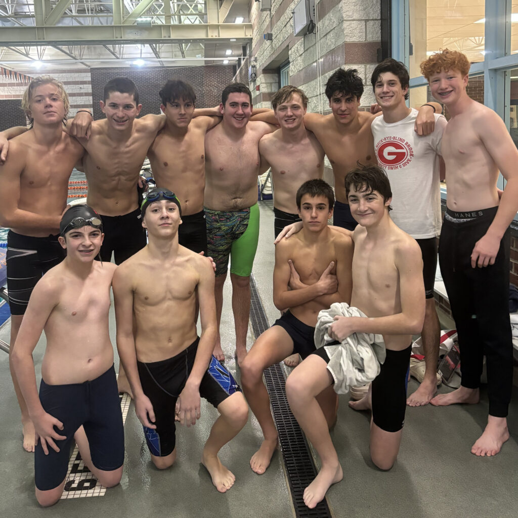 (PHOTO: The 2023-24 Rye Boys Varsity Swimming & Diving team.)