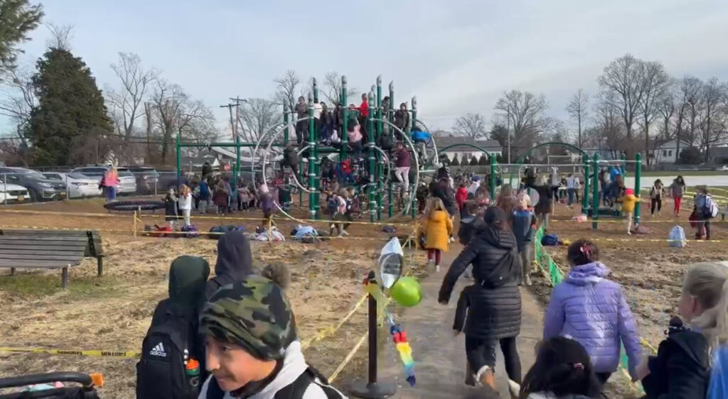 (PHOTO: The new Bear Playground at The Osborn Elementary School was unveiled on Friday, January 12, 2024.)