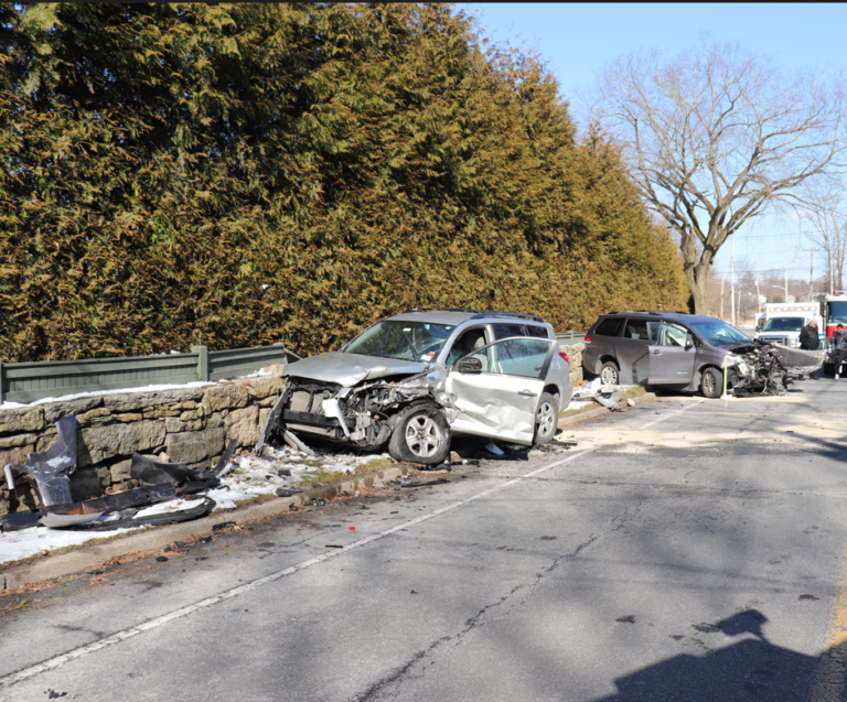 (PHOTO: On Sunday, February 18, 2024, Rye PD arrested, Osbin L. Miranda-Lopez age 25 of Bedford, for driving while intoxicated. He was driving a 2011 Toyota Sienna northbound on the Boston Post Road in the area of Bradford Avenue when he reportedly fell asleep and lost control of the vehicle crossing into southbound traffic striking a motor vehicle.)