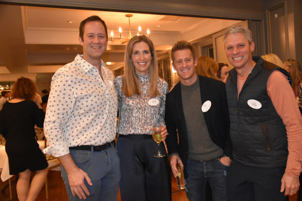 (PHOTO: Soul Ryeders hosted its annual Giving Circle "Get Together to Give Together" event on February 1, 2024. Left to right: Brian and Audrey Smith, Zach Gibbs, Rich Savage.)