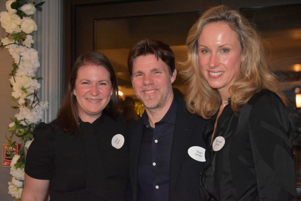 (PHOTO: Soul Ryeders hosted its annual Giving Circle "Get Together to Give Together" event on February 1, 2024. Left to right: Melissa Maurer, Ryan and Stephanie Jacoby.)