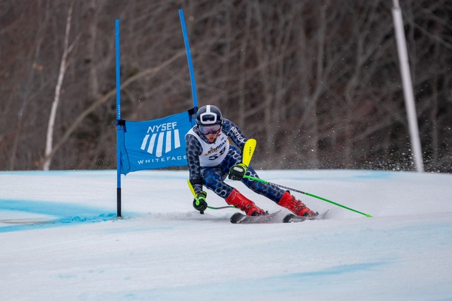 (PHOTO: The 2023-24 Rye Boys Varsity Skiing MVP is senior Justin Gray.)