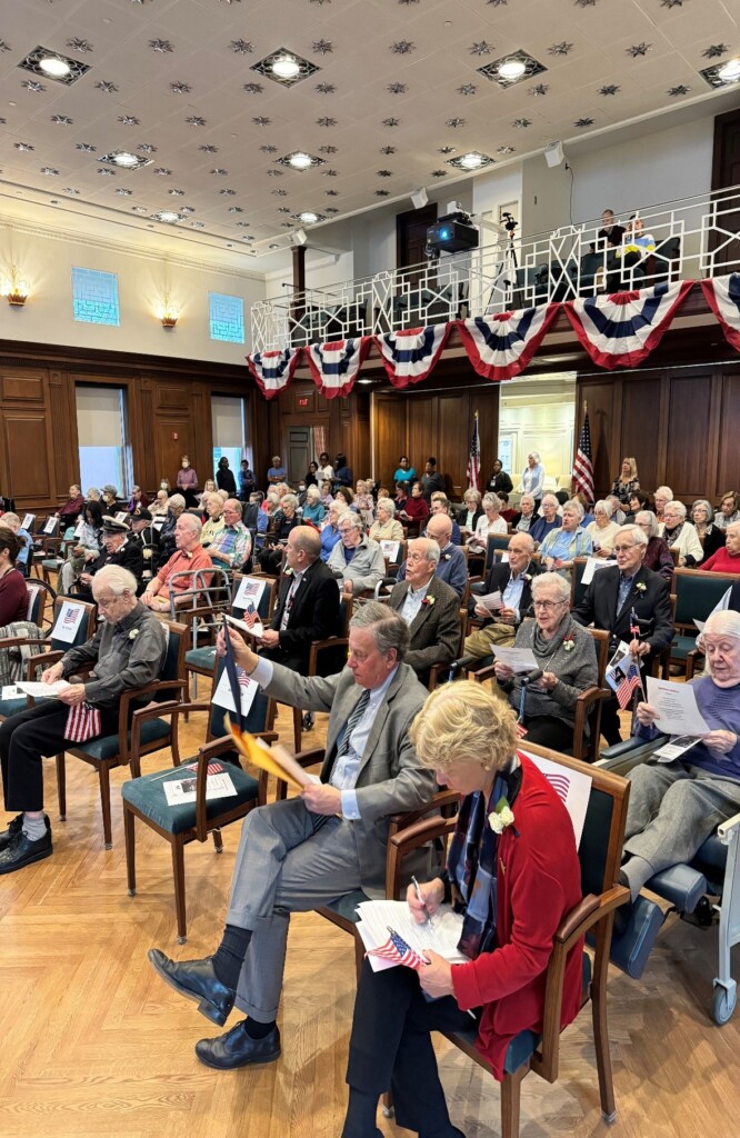 (PHOTO: The Osborn’s veterans are honored at the 2023 Veterans Day Program. Many of the campus' veterans live at The Grandview Assisted Living community. )