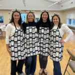 (PHOTO: At The Children's Philanthropy of Rye's Mahjong for a Cause!, fundraising chairs (left to right) Molly Pacala, Megan Pellarin (co-president), Liz Smith and Katie Finnegan pose before the games begin.)