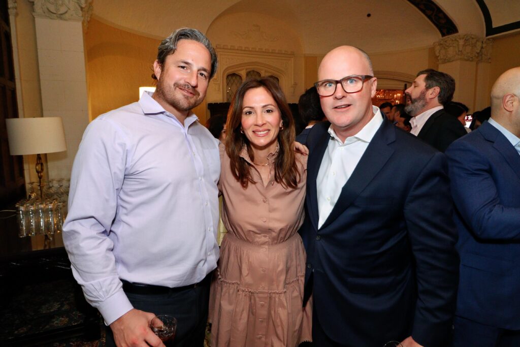 (PHOTO: Jason Osier, Alissa Osier, Brenden Hanley at the Rye Fund for Education (RFE)'s 2nd Annual “Spark The Night” Gala on Thursday, April 4th, 2024 at Westchester Country Club. The event raised $375,000 for the Rye City School District.)