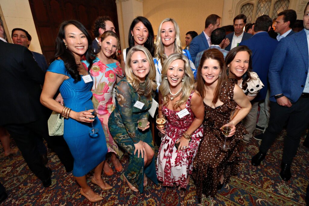 (PHOTO: Diane Martin, Lina Eroh, Valerie Chuebon, Kelly Shaw, Kristin Martinez, Whitney Whipple, Sarah Fraser and Katie Finnegan at the Rye Fund for Education (RFE)'s 2nd Annual “Spark The Night” Gala on Thursday, April 4th, 2024 at Westchester Country Club. The event raised $375,000 for the Rye City School District.)