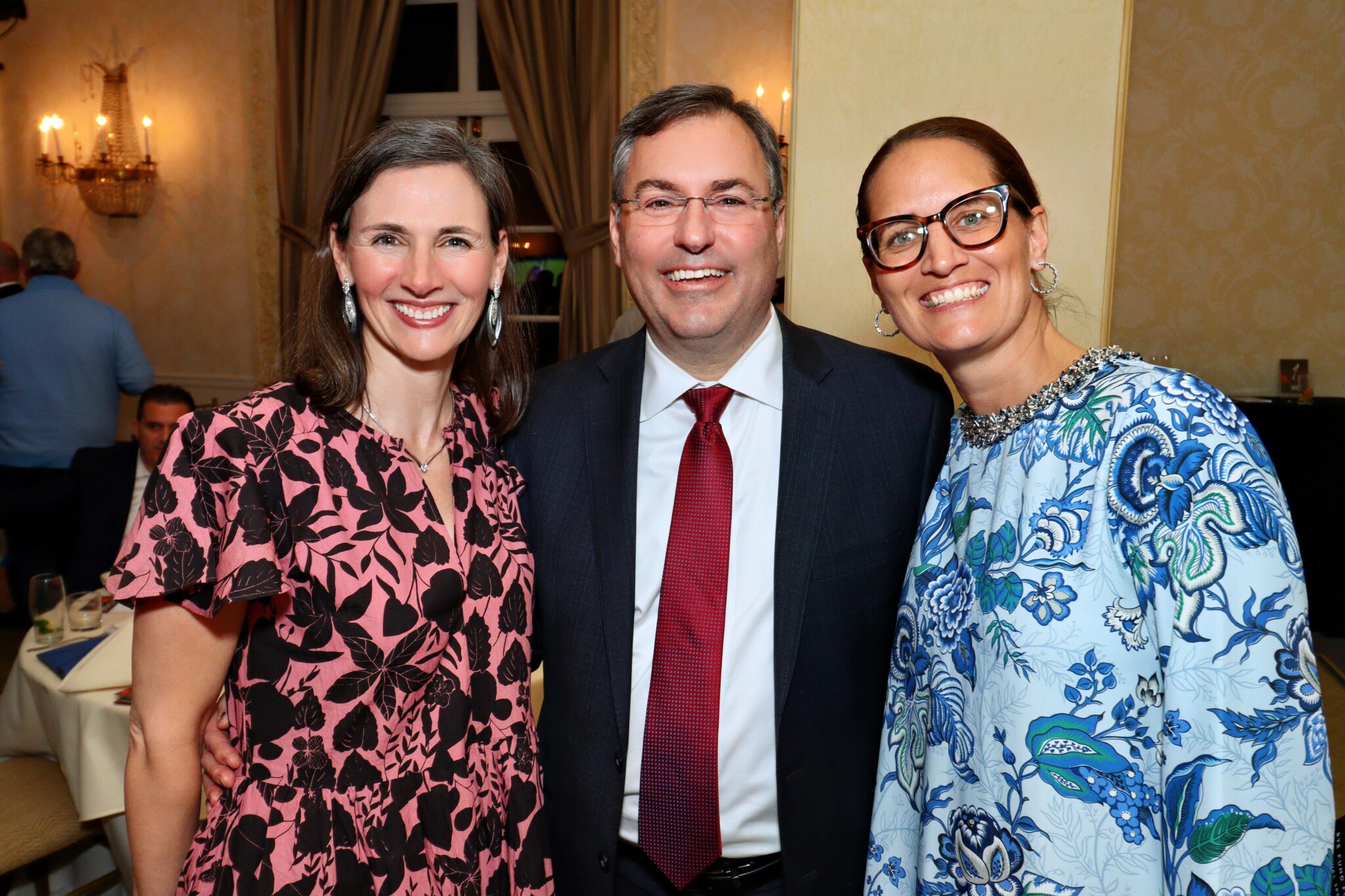 (PHOTO: Rye City School District Board of Education Vice President Jennifer Boyle, Rye City School District Superintendent Eric Byrne and Rye City School District Board of Education President Jane Anderson at the Rye Fund for Education (RFE)'s 2nd Annual “Spark The Night” Gala on Thursday, April 4th, 2024 at Westchester Country Club. The event raised $375,000 for the Rye City School District.)