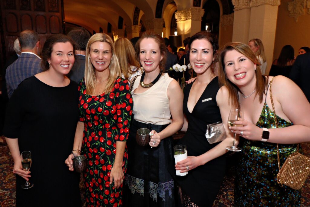 (PHOTO: Emily Wells, Corry Hyer, Rebecca LaNeve Foster, Simone Bonnet and Felise Kowlowitz at the Rye Fund for Education (RFE)'s 2nd Annual “Spark The Night” Gala on Thursday, April 4th, 2024 at Westchester Country Club. The event raised $375,000 for the Rye City School District.)