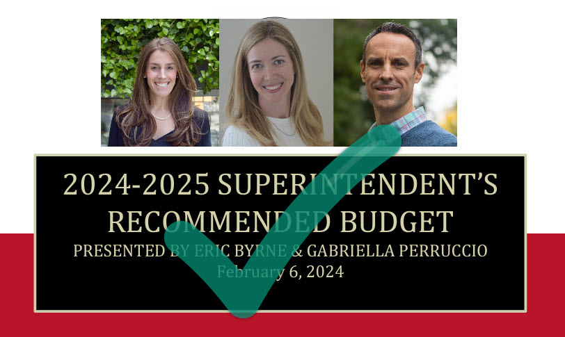 Approved - The 2024 Board of Education candidates and budget graphic -