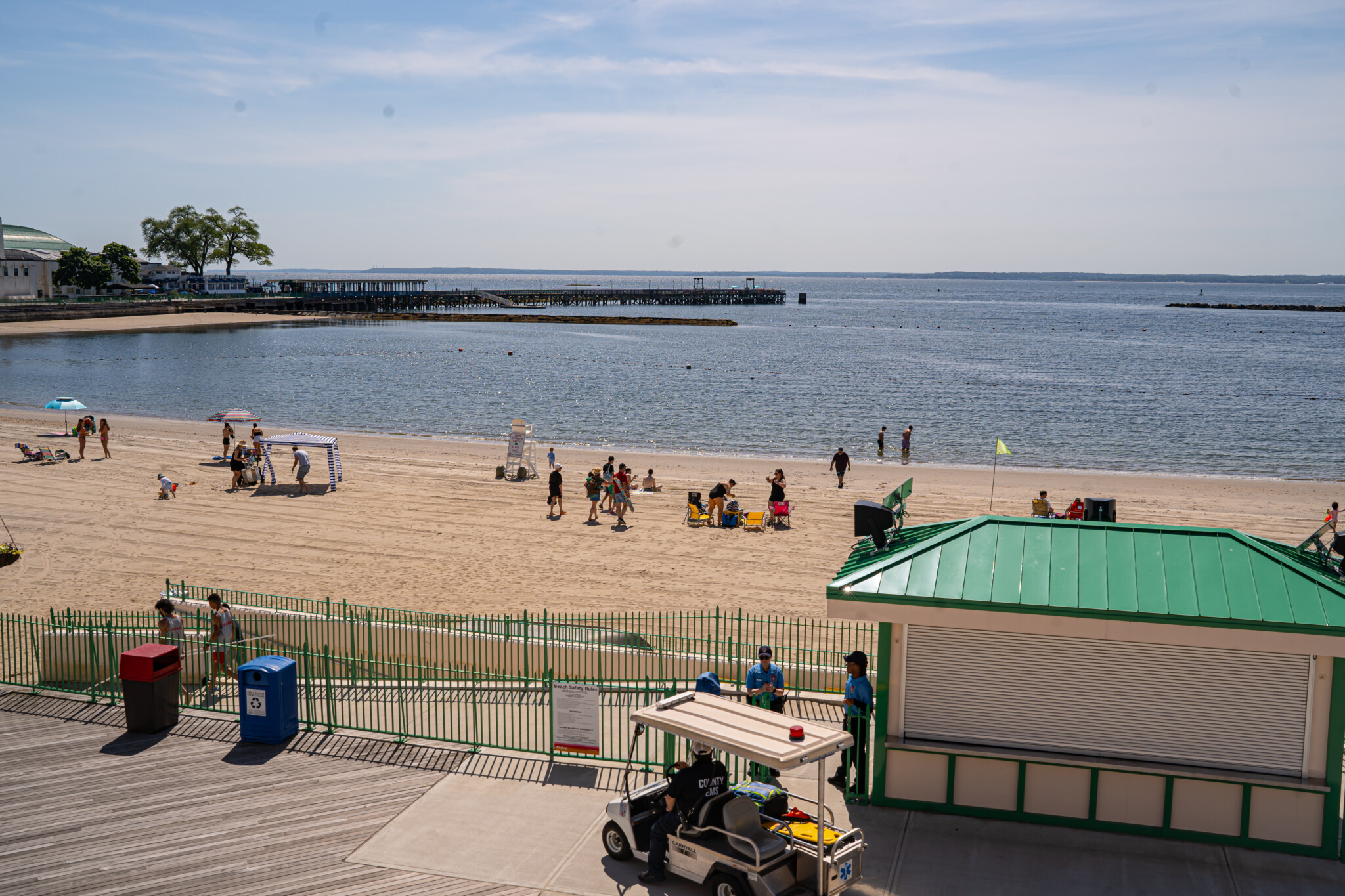 (PHOTO: Playland Beach Saturday morning, May 25, 2024. Credit: Justin Gray.)