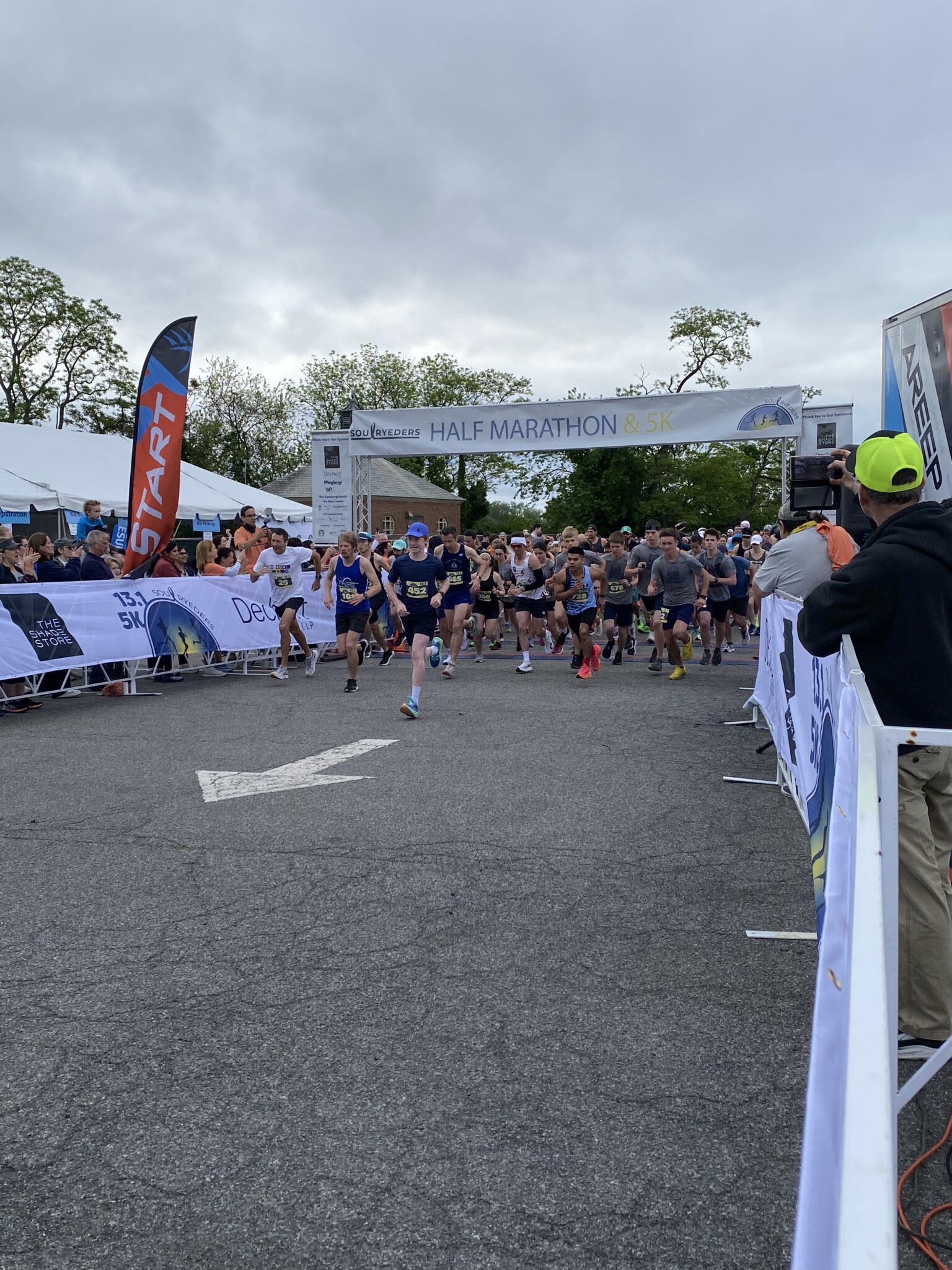 (PHOTO: Runners Take Off at the 2nd Annual Soul Ryeder's Half Marathon)