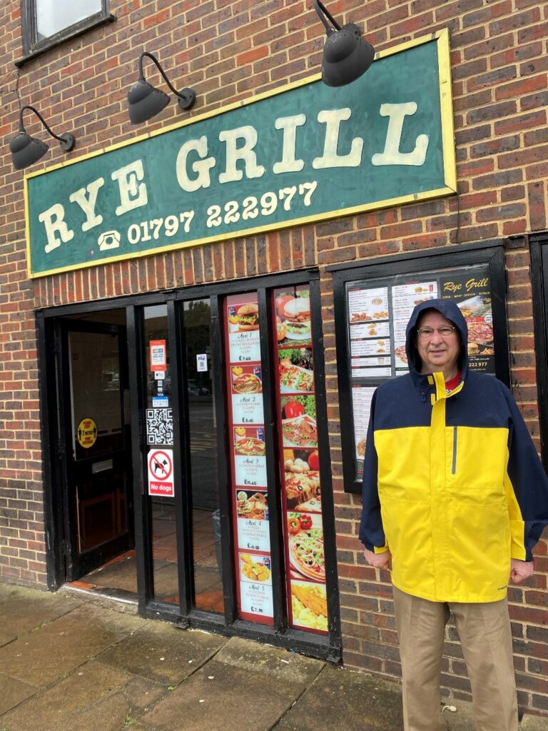 (PHOTO: Retired Rye City Court Judge Joe Latwin at the other Rye Grill.)