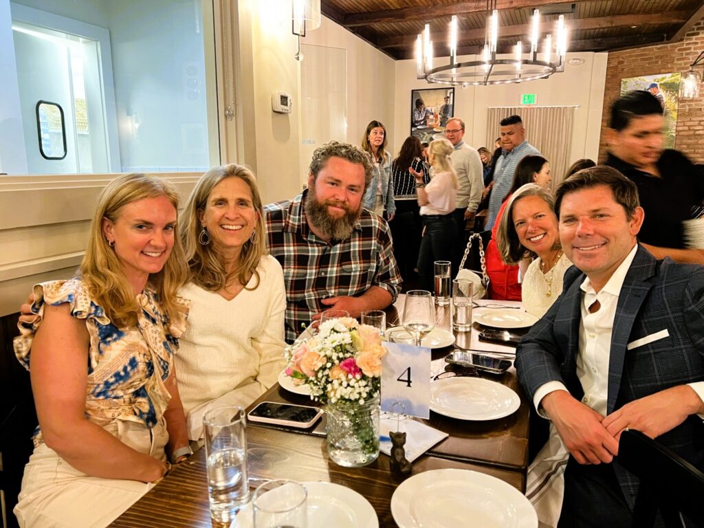 (PHOTO: The Friends of Rye Nature Center (FRNC) raised $115,000 at its annual Nature Access Fund Benefit on Thursday, May 16, 2024. Left to right: Megan Colella, Julie Engerran, Henry Myers (Staff), Karen and Graham Beatty.)