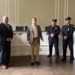 (PHOTO: Rye Mayor Josh Cohn at the swearing in of Rye FD Captain Clyde Pitts and Lieutenant Ryan Prata at Rye City Hall on May 3, 2024.)