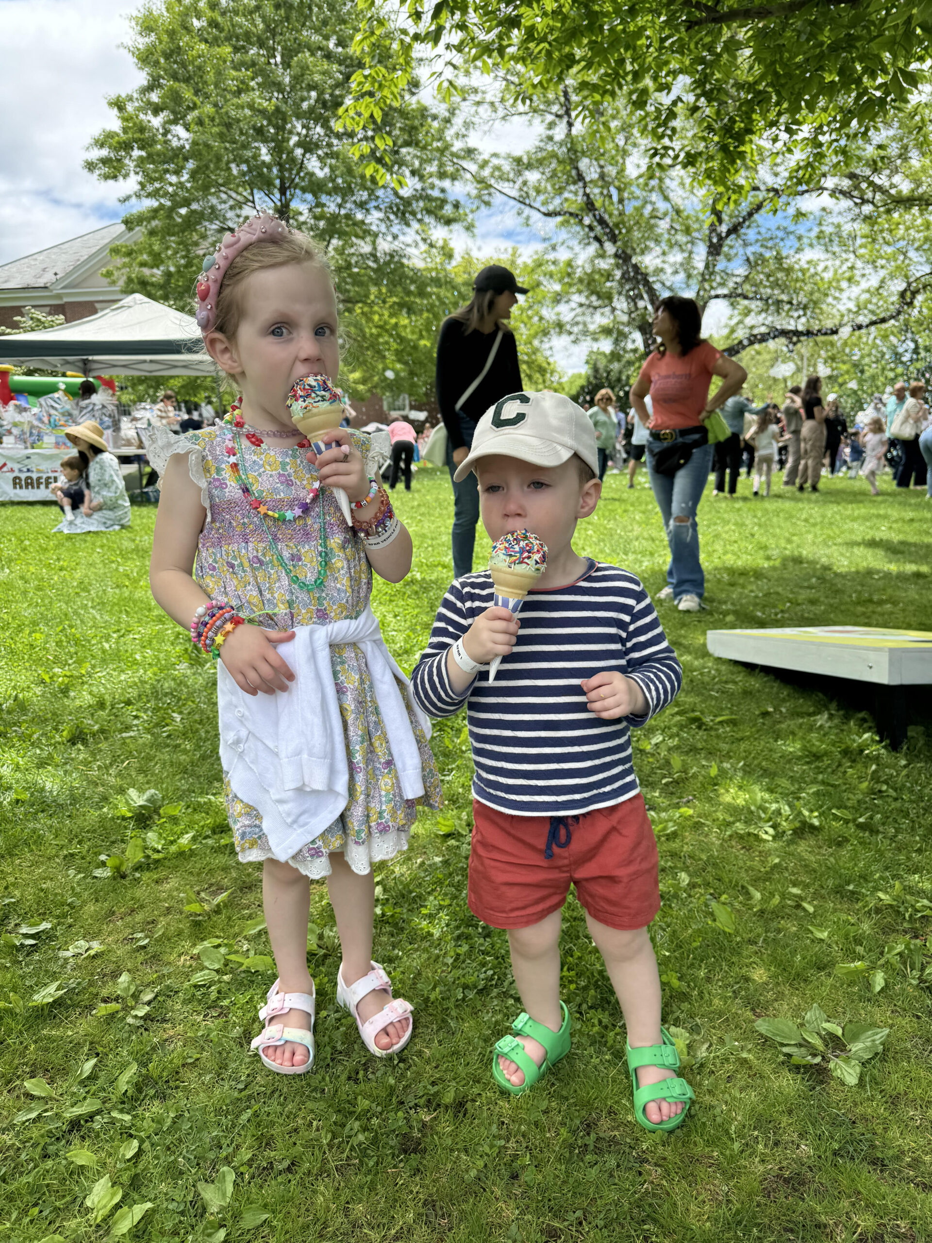 (PHOTO: What's bad about ice cream? Nothing. The Rye Free Reading Room's annual Vehicle Fair was held on the Rye village green on Sunday, May 19, 2024.)