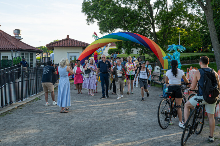 (PHOTO: A Lot of Pride at Rye Town Park on Saturday, June 1, 2024 - a fair, flag raising and a parade.)