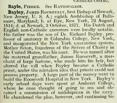 RyeGPT People of Note: Prominent Catholic Bishop James Roosevelt Bayley ...