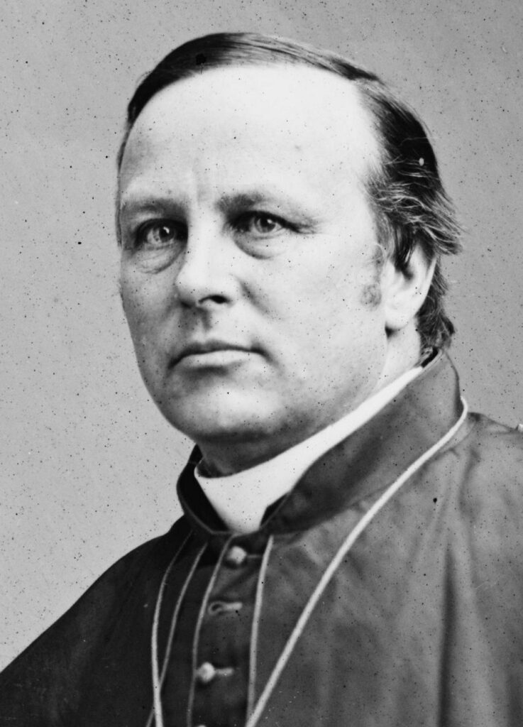 (PHOTO: Prominent Catholic bishop and Rye resident James Roosevelt Bayley. By Mathew Benjamin Brady, Public Domain.)