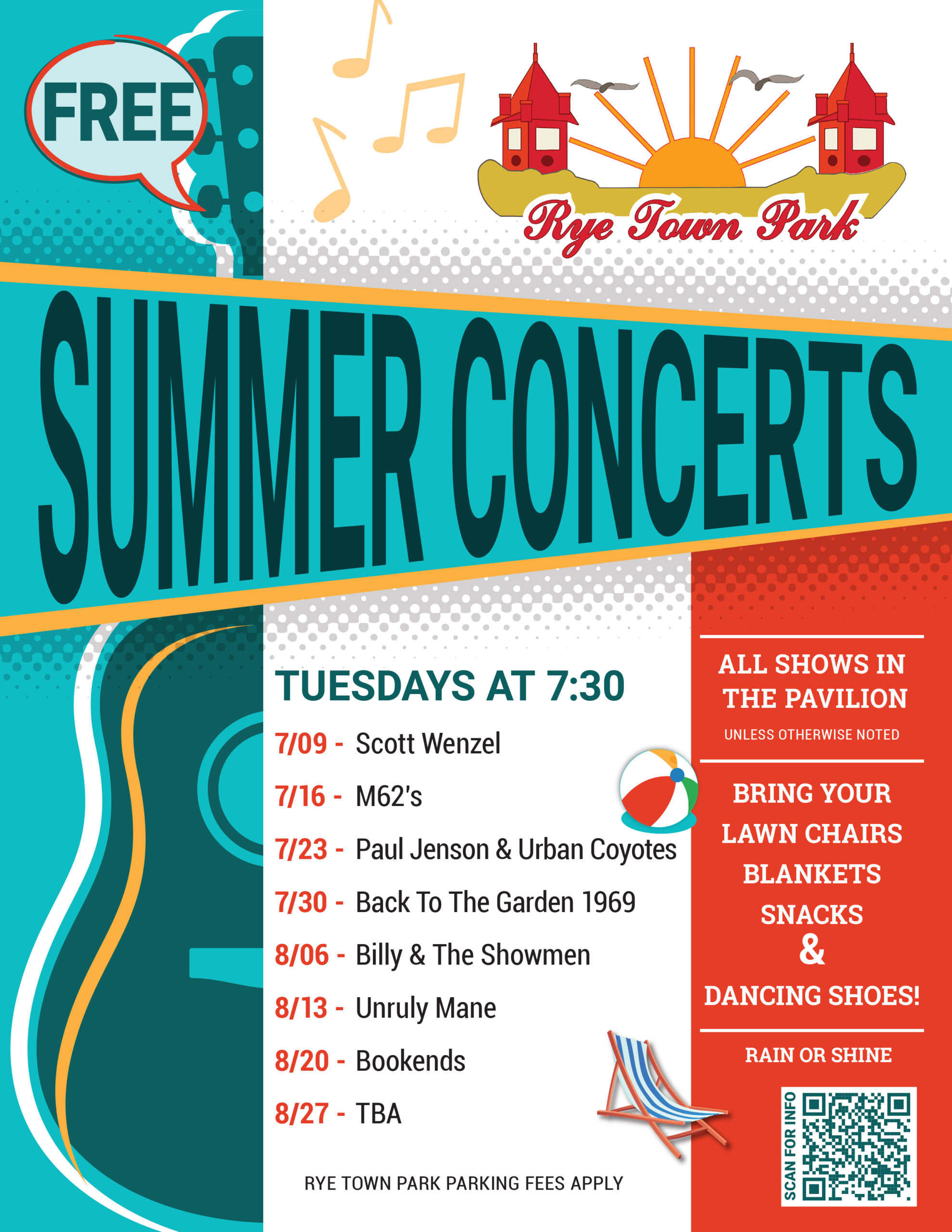 (PHOTO: The Rye Town Park 2024 Summer Concert Lineup.)
