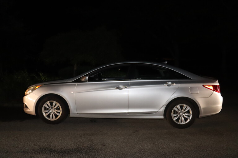 (PHOTO: Rye PD recovered this Hyundai on Overdale Road on July 4, 2024 that had been stolen out of Waterbury, Connecticut. The PD believes this is the vehicle that was used to bring car thieves into town and has processed this car for DNA evidence.)