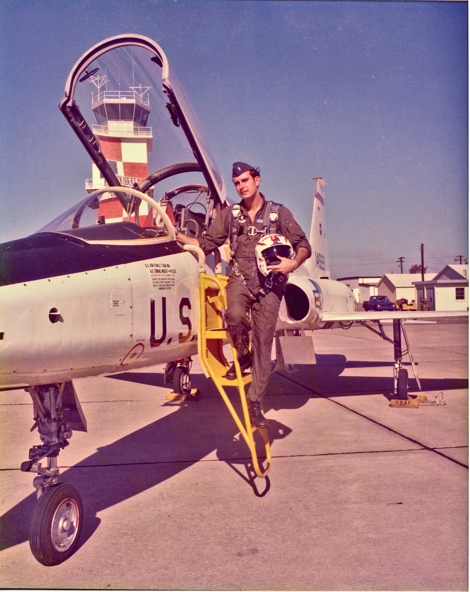 (PHOTO: Tom Casey, who grew up in Rye, as a US Air Force Pilot in the mid-20th century.)