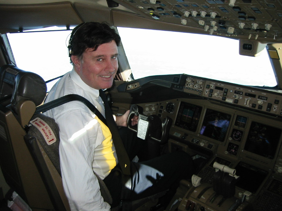 (PHOTO: Casey leaving Kuwait City empty on March 21, 2003, on American Airlines flight B777.)