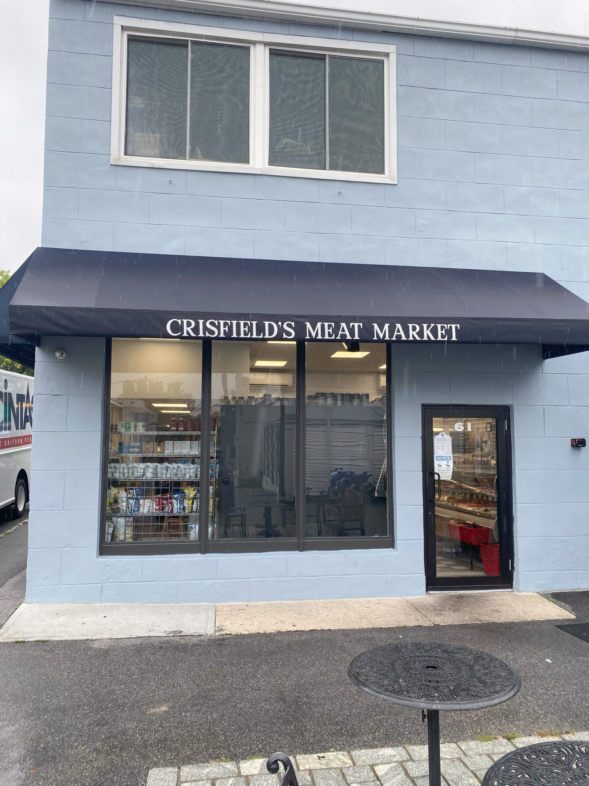 (PHOTO: The exterior of Crisfield's, located at 61 Purchase Street.)