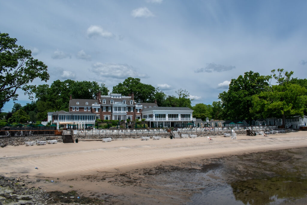 (PHOTO: The beach at the Coveleigh Club in Rye. File photo. Credit: Tilman Oberbannscheidt.)