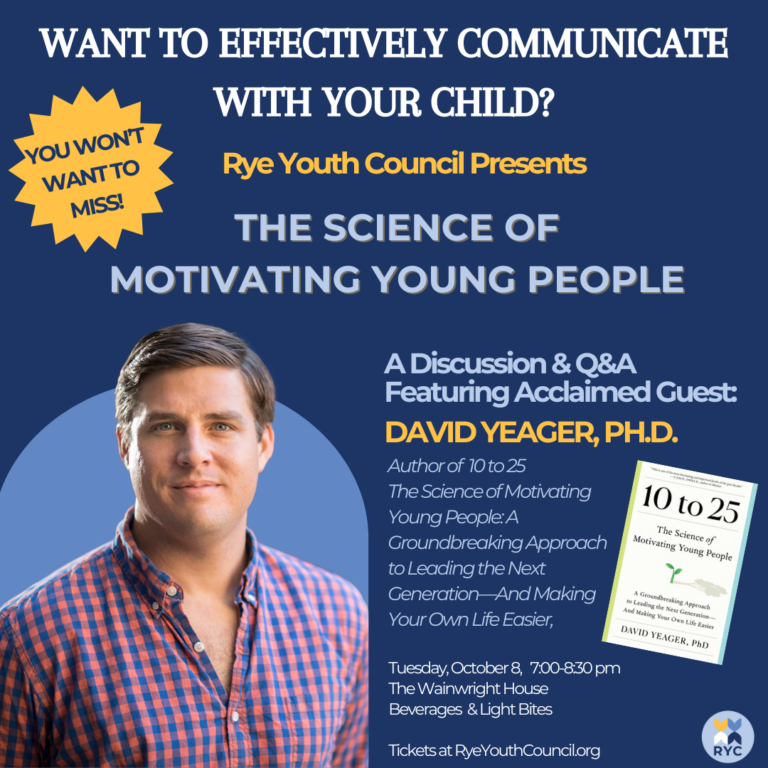 The Science of Motivating Young People — Talk and Q&A with David Yeager, Ph.D.