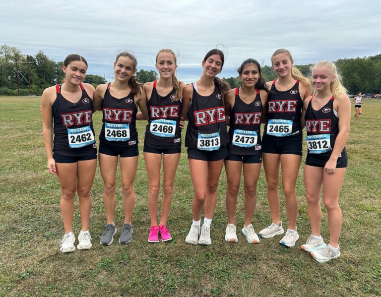 (PHOTO: L to R: Sophia Ambrosini, Anna Kearney, Lily Oberbannscheidt, Madeleine Schingler, Carys Samos, Emma Giannetti, Emma Pedone.)