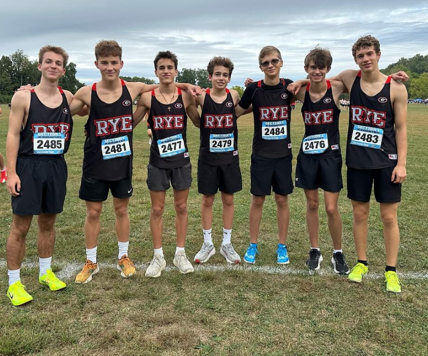 PHOTO: Runners Truman, Oldfield, Nick Field, Marino, Tighe, Cast, and Stark.