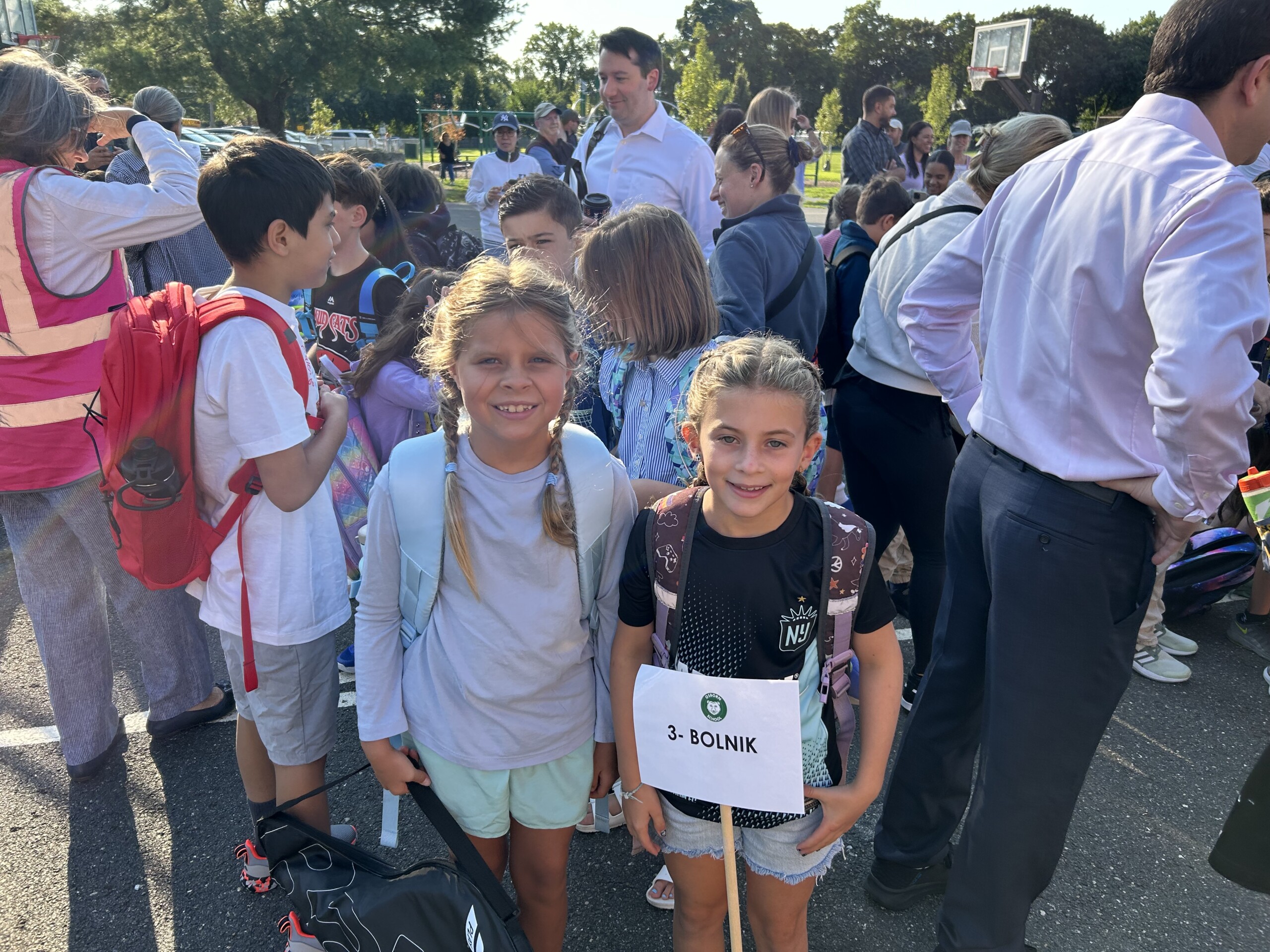 (PHOTO: The first day of school at Osborn Elementary School, September 3, 2024 with Ms. Bolnik's 3rd graders.)