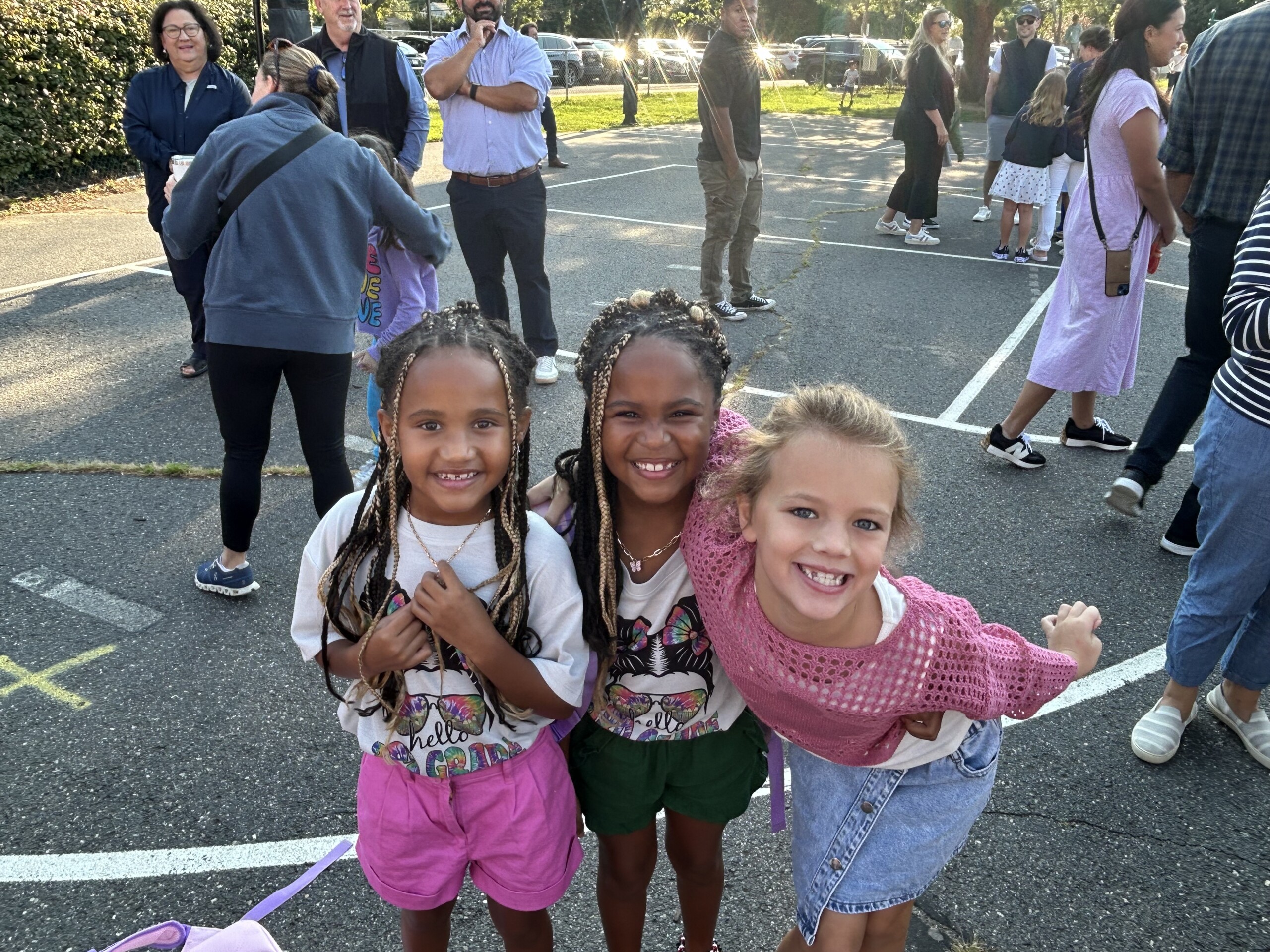 (PHOTO: The first day of school at Osborn Elementary School, September 3, 2024 with a gaggle of 3rd graders.)