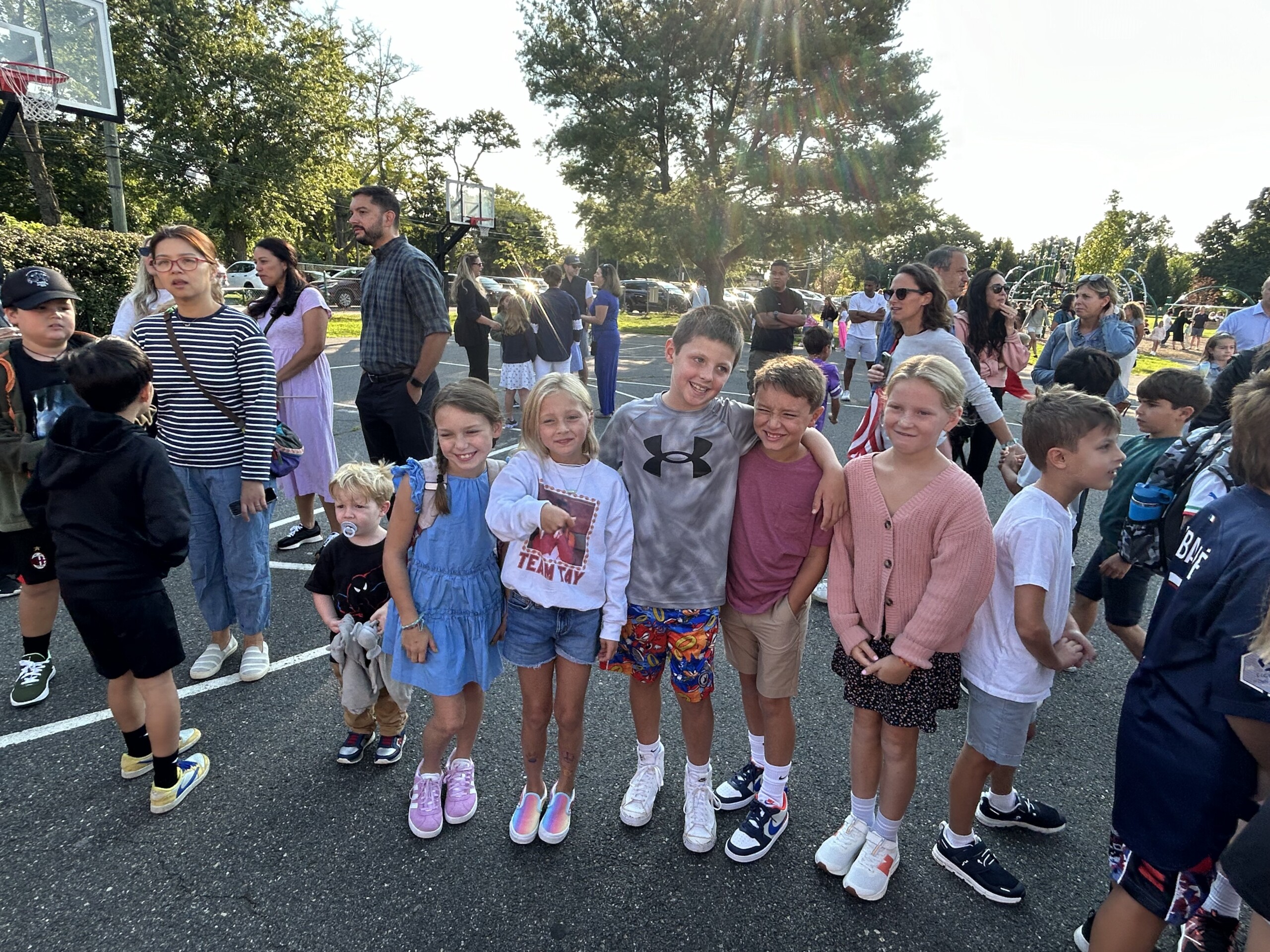 (PHOTO: The first day of school at Osborn Elementary School, September 3, 2024 with a bevy of 3rd graders.)