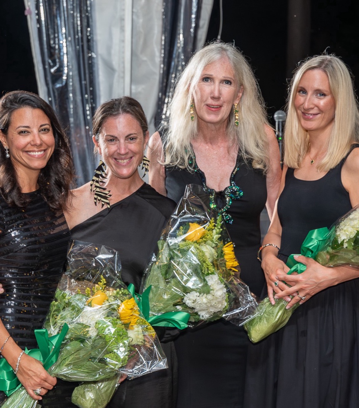 (PHOTO: L to R: Soirée co-chairs Anne Prime, Lindsay Bello Martin, Suzanne Clary and Victoria McMahon.)