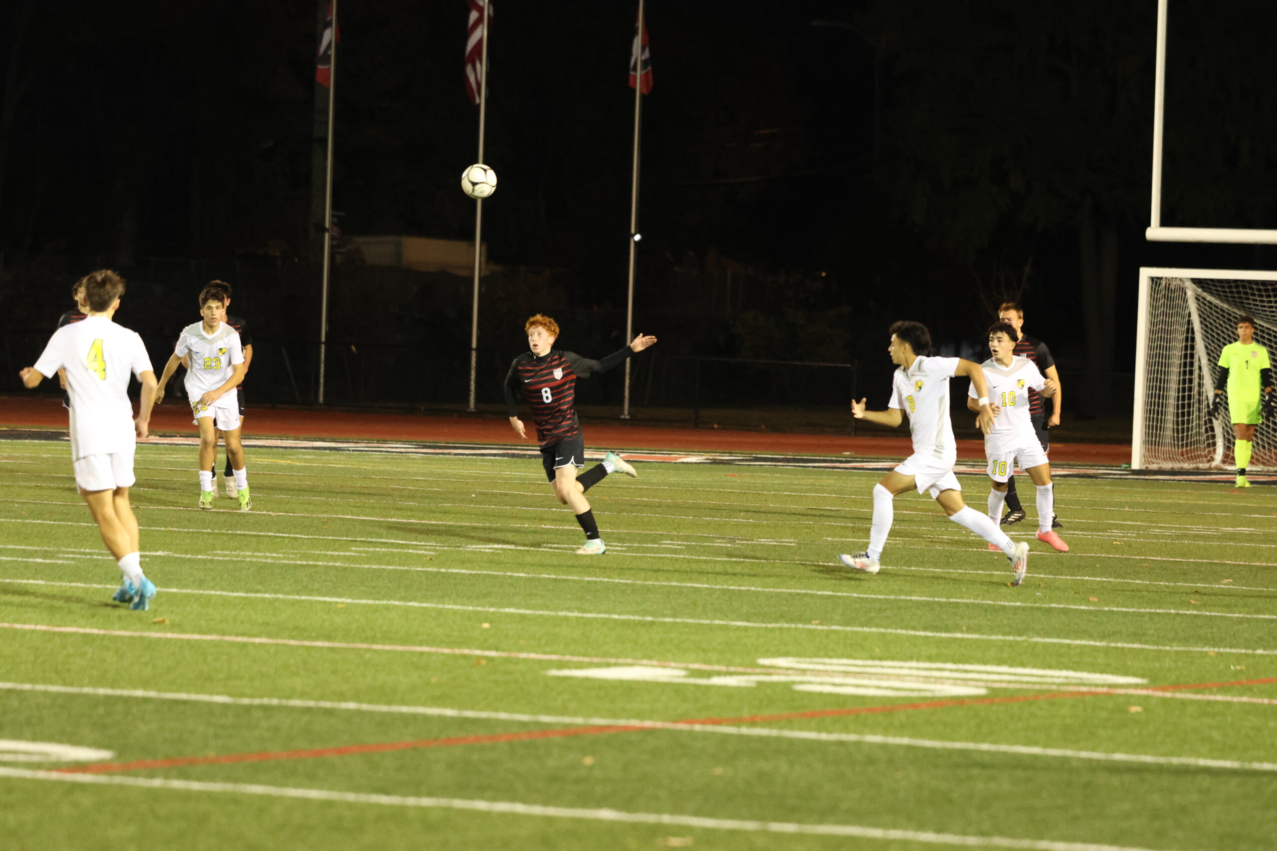 (PHOTO: Rye's Peter Wilmot (#8) was a key contributor for the Garnets against Lakeland. Credit: Alvar Lee)