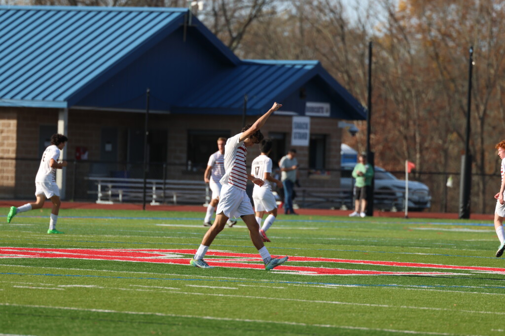 (PHOTO: Kaden Zion of Rye Boys Varsity Soccer on Thursday, October 31, 2024 facing Byram Hills. Credit: Alvar Lee.)