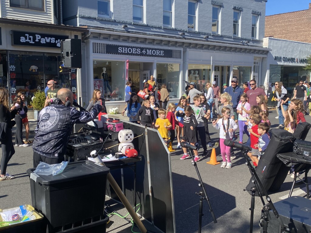 (PHOTO: The 71st annual 2024 Halloween window painting in downtown Rye on October 20, 2024.)