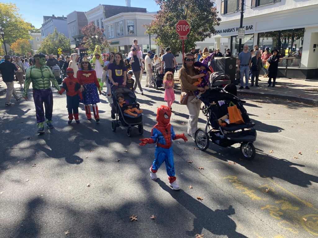 (PHOTO: The 71st annual 2024 Halloween window painting in downtown Rye on October 20, 2024.)