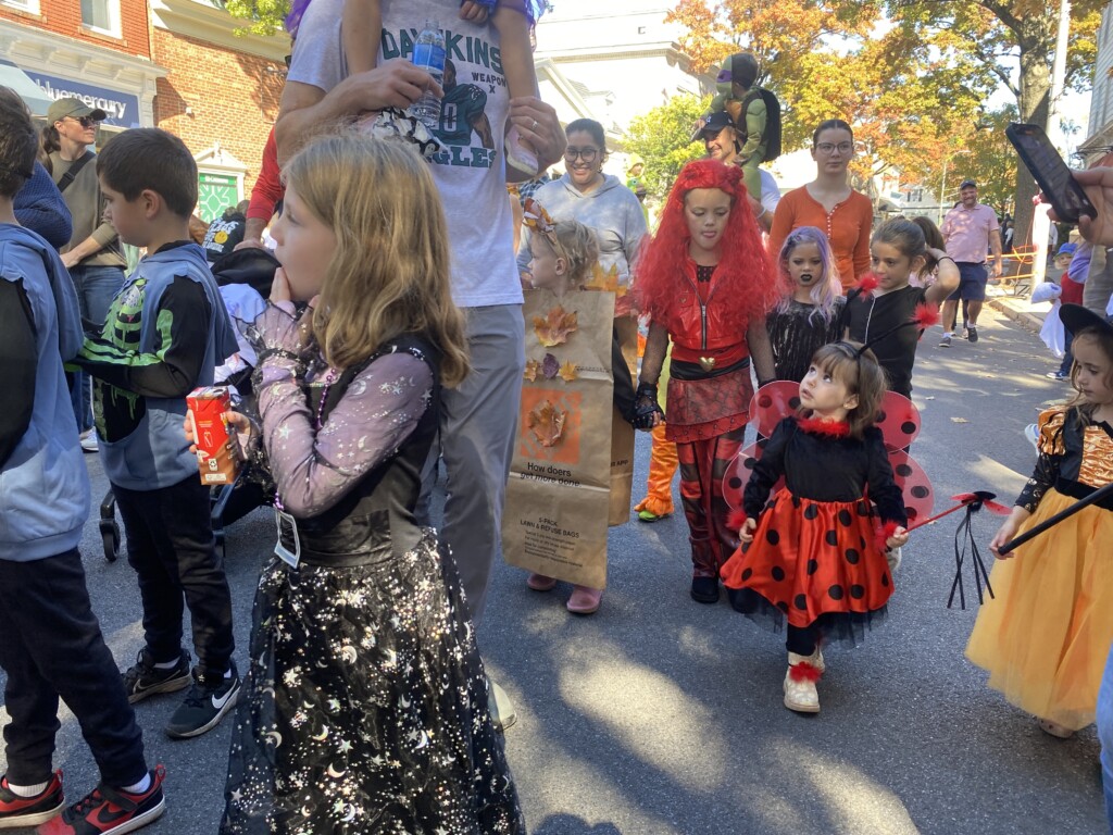 (PHOTO: The 71st annual 2024 Halloween window painting in downtown Rye on October 20, 2024.)