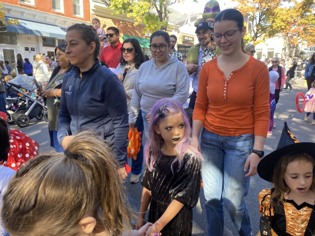 (PHOTO: The 71st annual 2024 Halloween window painting in downtown Rye on October 20, 2024.)