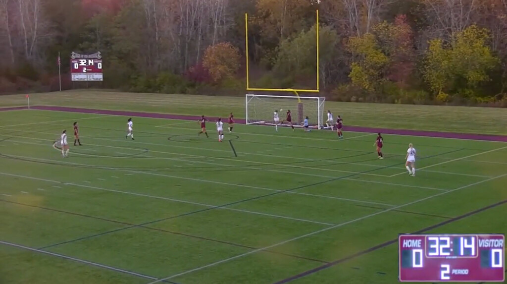 (PHOTO: The Parker Calhoun - Charlotte Keenan combo put the Garnets up 1 - 0 to secure a win on Friday versus Arlington.)