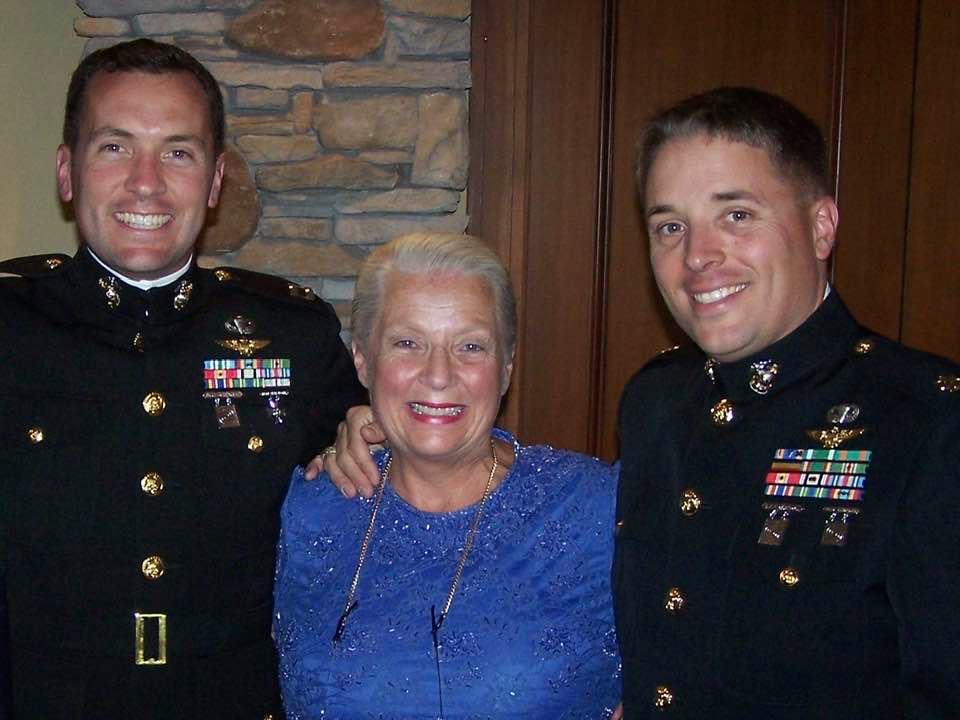 (PHOTO: US Marine Corps veteran and Bradford Avenue resident Tony Bancroft in 2008 at his wedding with his mom and brother. The wedding was at his wife's family's four season Blue Mountain Ski Resort in Georgian Bay Ontario Canada.)