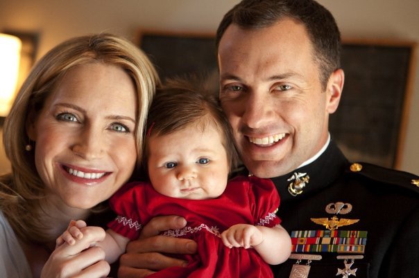 (PHOTO: US Marine Corps veteran and Bradford Avenue resident Tony Bancroft with his wife Andrea Canning and their oldest daughter Anna in 2009.)