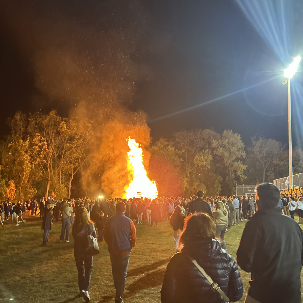 (PHOTO: The annual pre-Rye - Harrison Varsity football game pep rally and bonfire was held on Thursday, October 24, 2024.)