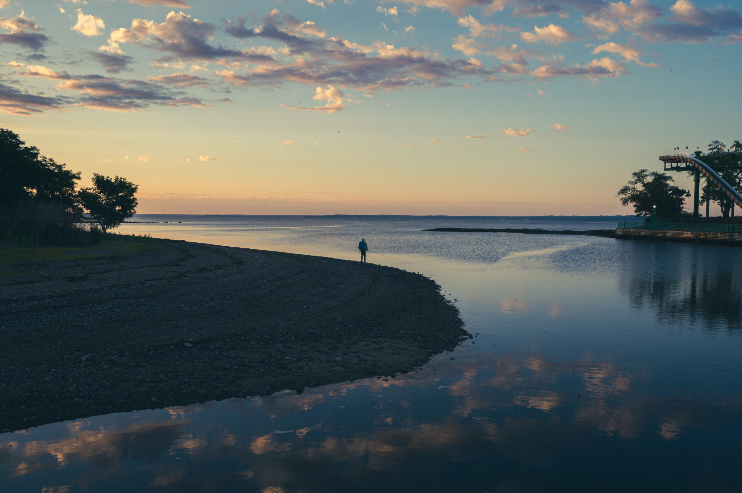 (PHOTO: At the end of the boardwalk, where fisherfolk and kayakers are often found. By Stacey Massey, author of Fall in Love with Rye.)